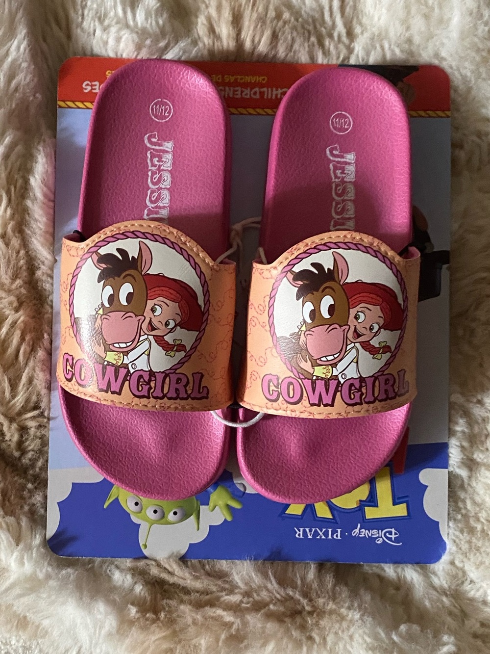 Disney Toy Story Jessie and Bullseye Cowgirl Slide Sandals